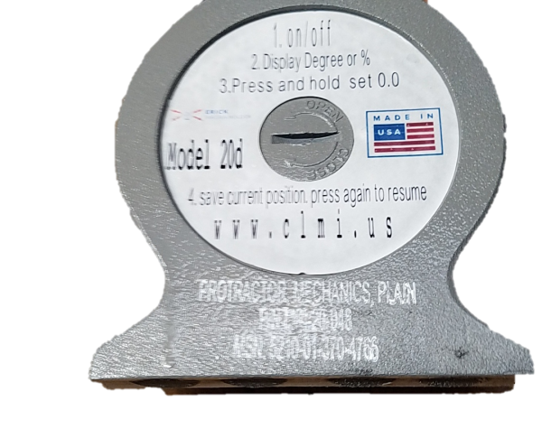 Erick Miracle Point – Flat Base Magnetic Protractor 20d NSN 5210 -01-01-379-4766 Protractor, Mechanics, Plain - Image 2