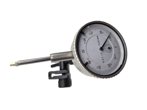 lug back Dial Indicator 0.001" Graduation 0-1” range with 1.4” mounting kit adaptor for ¼” holding rod .001” resolution - Image 4