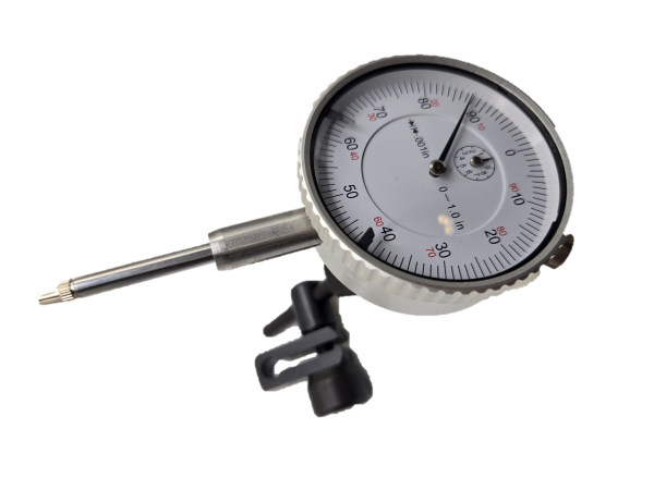 lug back Dial Indicator 0.001" Graduation 0-1” range with 1.4” mounting kit adaptor for ¼” holding rod .001” resolution - Image 7